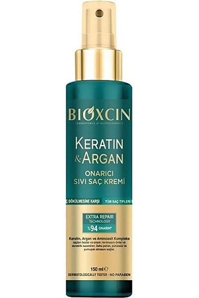 Bioxcin Keratin & Argan Repair Liquid Hair Care Cream 150 Ml Damaged Hair (Bxc101)