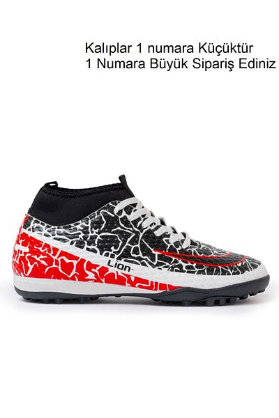 Freemax Freemax.1072 Pantofi de fotbal unisex, alb, negru, Astroturf - cu șosete