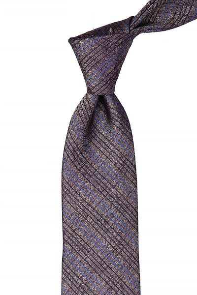 Kravatkolik Plaid Pattern Classic Tie with Handkerchief Kk10530