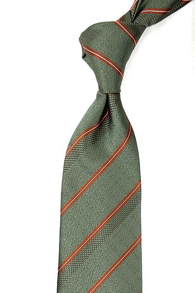Kravatkolik Green Striped Handkerchief Tie - KK12717
