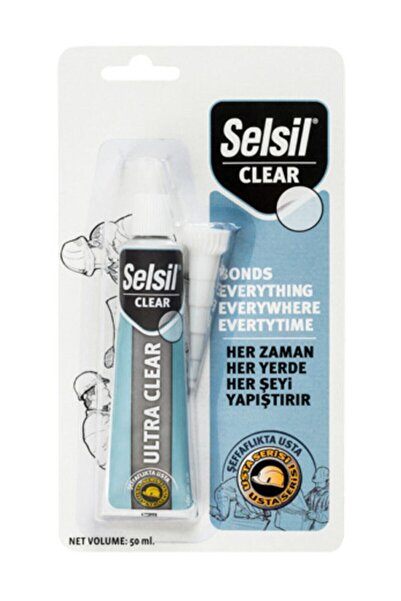Selsil Ultra Clear Hibrit Mastik Cam Şeffafı
