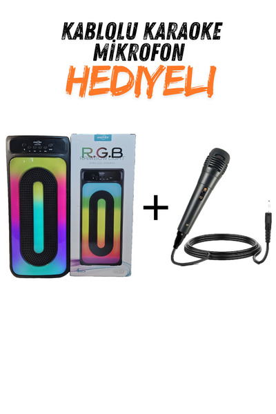 Tekno Gökhan GTS-1770 4 İnç X2 Karaoke Mikrofon HEDİYELİ Wireless Speaker