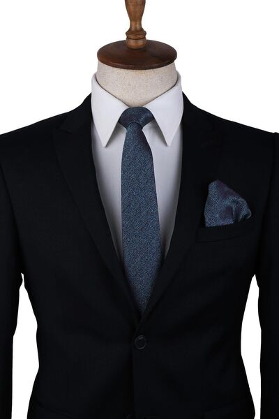 Kravatkolik Кърпичка с зелен точков мотив Класическа вратовръзка Kk10022