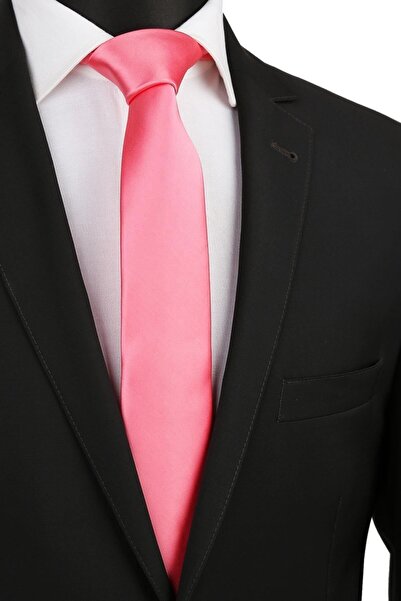 Kravatkolik Coral Plain Slim Tie Sk4518