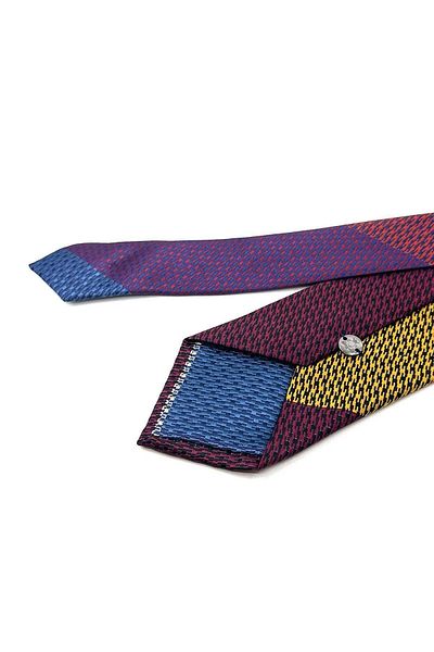 Kravatkolik Dot Pattern Multicolor Patchwork Classic Tie KK12171