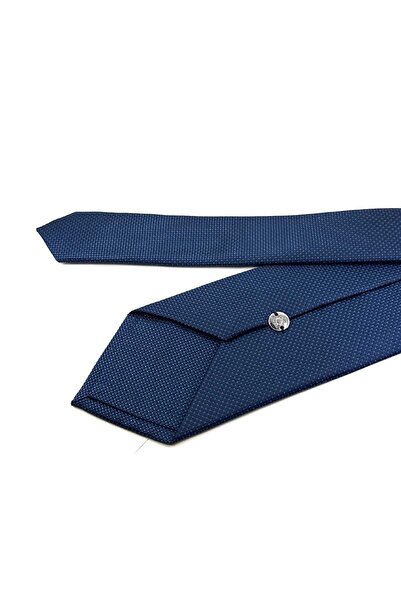 Kravatkolik Κλασική γραβάτα με μοτίβο με κουκκίδες σε μπλε ναυτικό χρώμα KK12405