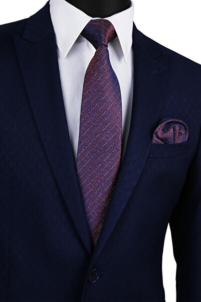 Kravatkolik Карирана кърпа с кафяви ивици Класическа вратовръзка Kk9695