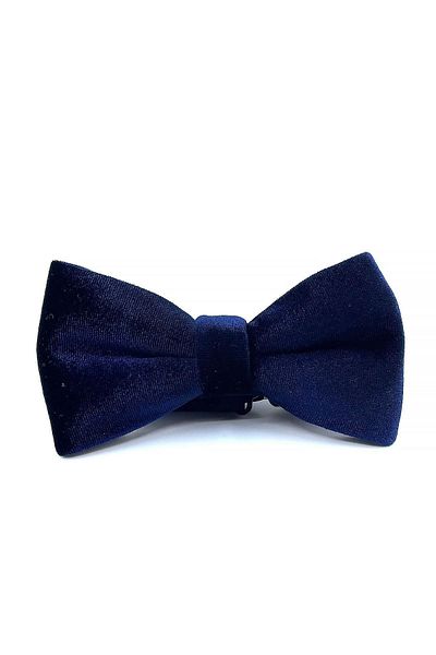 Kravatkolik Navy Blue Velvet Bow Tie P1690