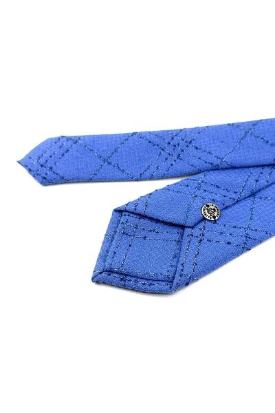 Kravatkolik Синій вовняний тонкий краватка SK7781