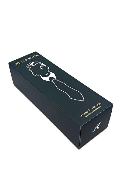 Kravatkolik Ανδρικό κασκόλ διπλής όψης σε ανοιχτό μπλε ναυτικό