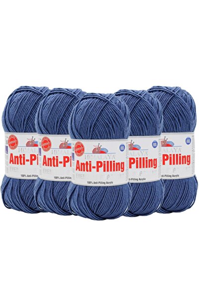 5 Adet Himalaya Everyday Super Lux Anti Pilling El Örgü İpliği - 73423 Kot Mavisi