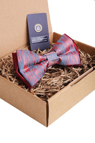 Kravatkolik Pink Motif Pattern Bow Tie P892