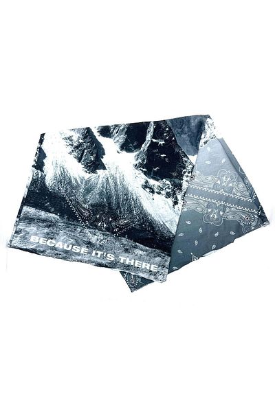 Kravatkolik Because It's There Gray Bandana BND97
