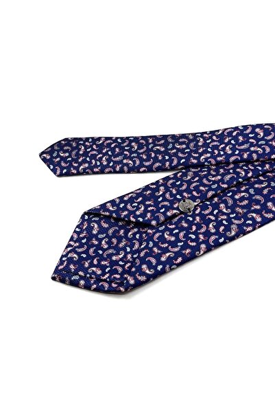 Kravatkolik Синій шарф з візерунком Класичний краватка KK11945