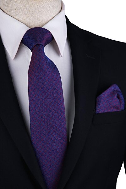 Kravatkolik Тъмносин кърпичка с мотиви Класическа вратовръзка Kk10306