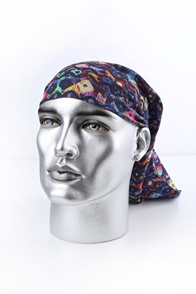 La Pescara Abstract Multicolored Bandana Bnd11