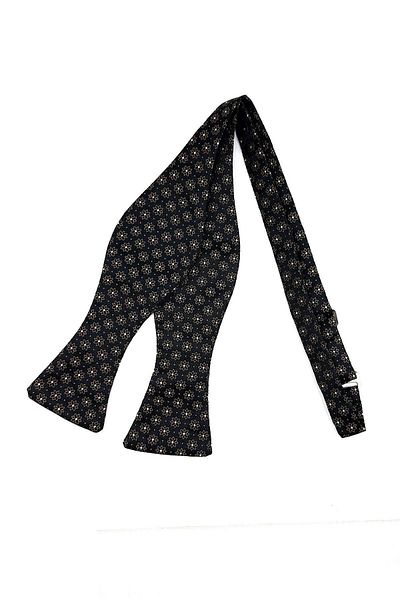Kravatkolik Brown Motif Pattern Light Bow Tie AP159