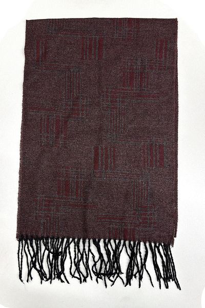 Kravatkolik Smoked - Claret Red Plaid Pattern Men's Camisole K536