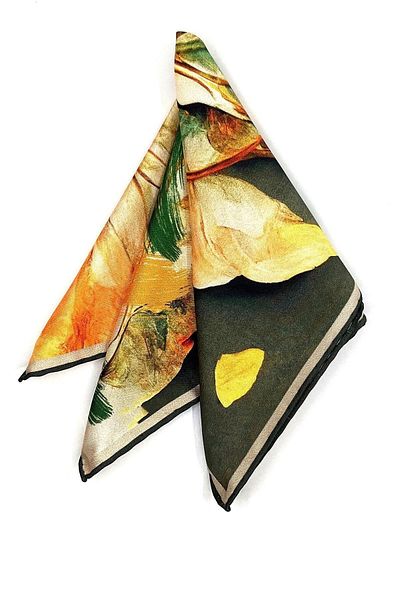 Kravatkolik Multicolored Flower Pattern Men's Pocket Handkerchief SPS589-70