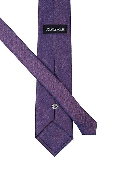 Kravatkolik Brown Polka Dot Pattern Classic Necktie with Handkerchief Kk10070