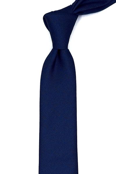 Kravatkolik Navy Blue Self Pattern Thin Tie SK7872