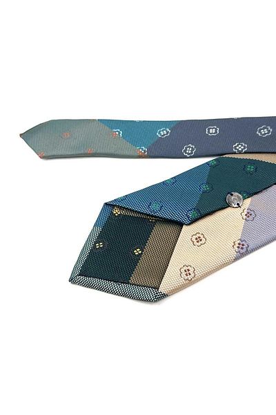Kravatkolik Motif Pattern Multicolor Patchwork Classic Tie KK12157