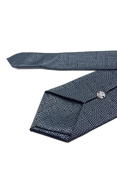 La Pescara Κλασική γραβάτα με μαύρο σχέδιο καπνιστής γραμμής KK11872