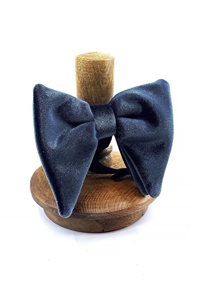 Kravatkolik Smoked Large Velvet Bow Tie P1697