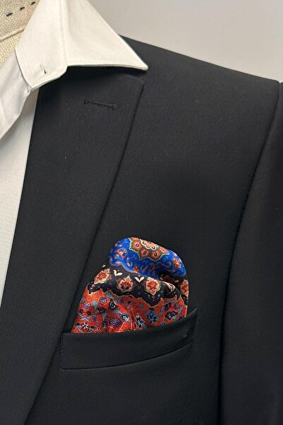 Kravatkolik Ανδρικό μαντήλι τσέπης με πολύχρωμο μοτίβο SPS637-117