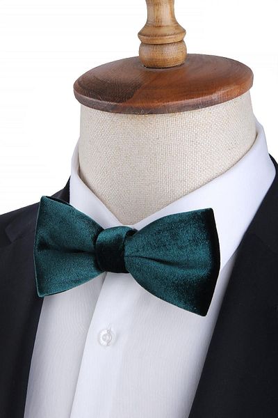 Kravatkolik Green Velvet Bow Tie P1685