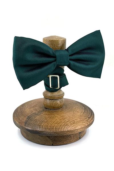 Kravatkolik Green Dot Pattern Large Bow Tie P1895