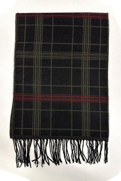 Kravatkolik Black - Green Plaid Pattern Men's Camisole K537