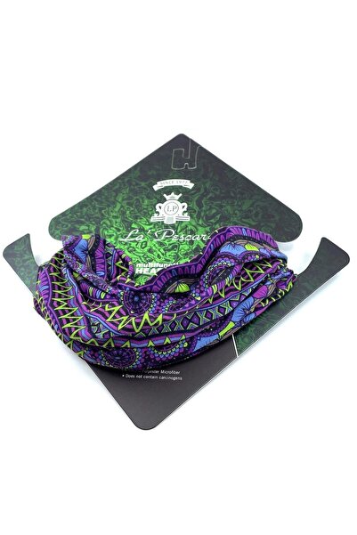 La Pescara Punk Border Purple Bandana Bnd67