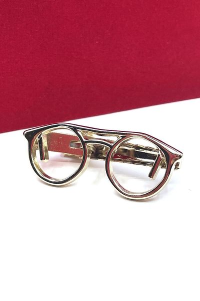 La Pescara Glasses Gold Tie Clip KIY12