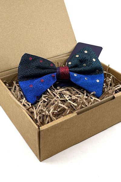 Kravatkolik Multicolored Polka Dot Pattern Bow Tie P1793