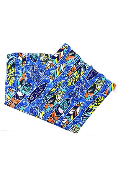 Kravatkolik Surfboard Blue Bandana BND98