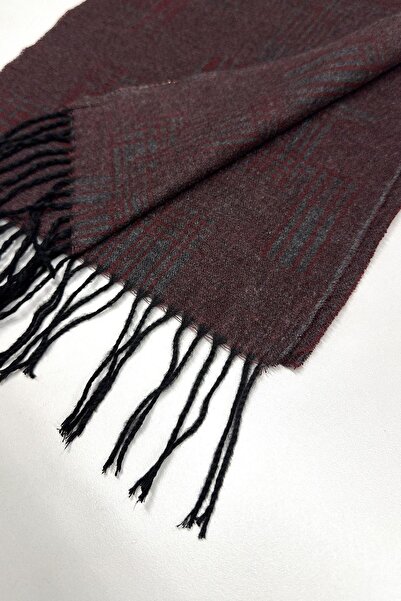 Kravatkolik Smoked - Claret Red Plaid Pattern Men's Camisole K536