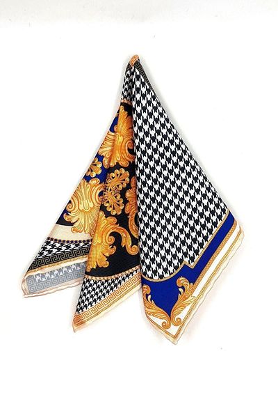 Kravatkolik Motif Pattern Men's Pocket Handkerchief SPS581-78