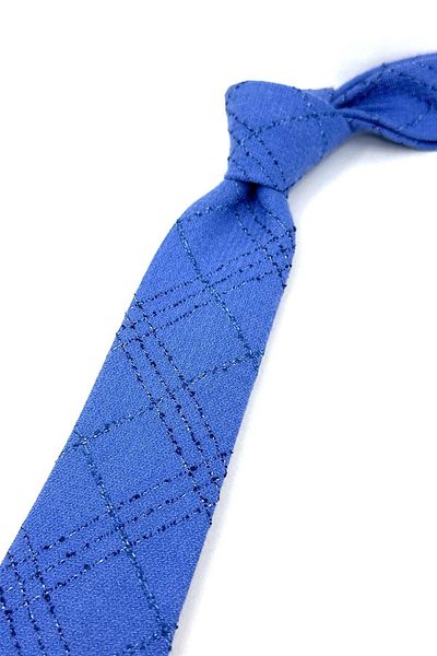 Kravatkolik Blue Wool Slim Tie SK7781