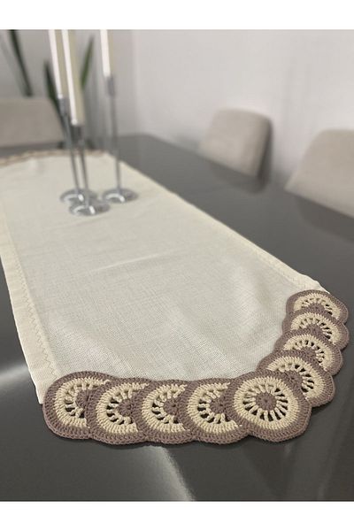 Parla Life Πλεκτό Λινό Ύφασμα Runner 40x125 εκ