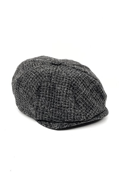 La Pescara رمادي - قبعة صوفية سوداء للرجال Kst53