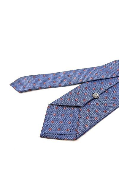 Kravatkolik Κλασική γραβάτα με μπλε λουλούδια KK12258