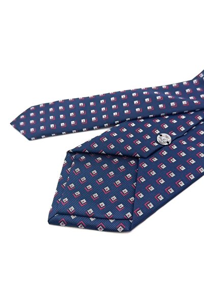 La Pescara Синій класичний крават з дрібним візерунком KK11847