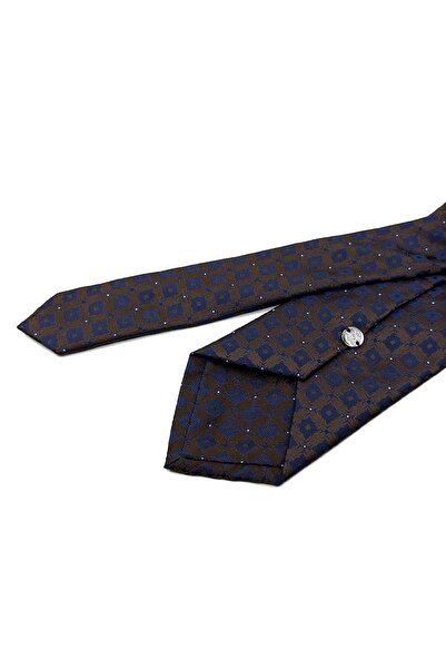 Kravatkolik Модел KK12575 - Класическа вратовръзка с кафяв мотив