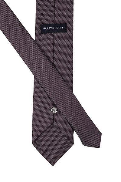 Kravatkolik Men's Gray Black Dot Pattern Classic Tie with Handkerchief Kk10358