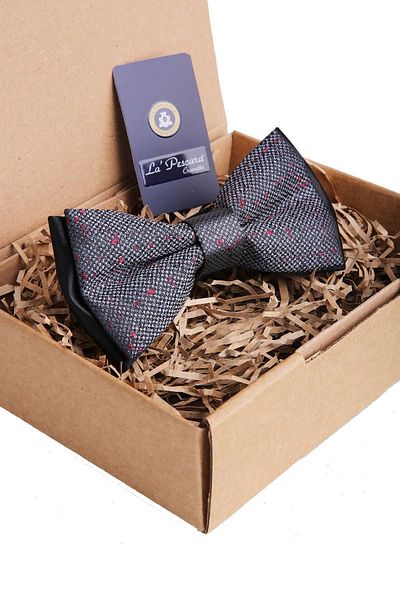 Kravatkolik Smoked Dot Pattern Bow Tie P910