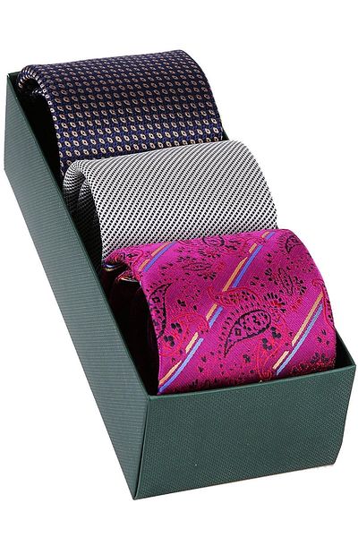 Kravatkolik Men's 3-Piece Tie Gift Set 3k135
