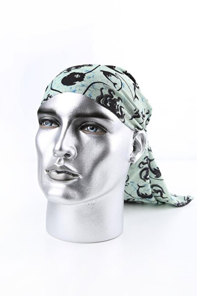 La Pescara Πράσινη μπαντάνα Dolphin & Octopus Bnd45