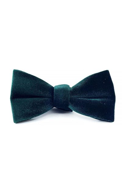 Kravatkolik Green Velvet Bow Tie P1685