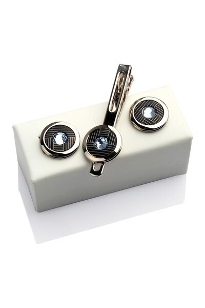 La Pescara Σετ μανικετόκουμπα και κλιπ γραβάτας KD321